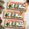 Customized Merry Christmas Cash Wood Money Holder Gift Box For Holiday CH07 180750