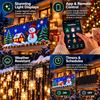 Smart LED Christmas Curtain Lights – Christmas Holiday Home Decor CH07 180902