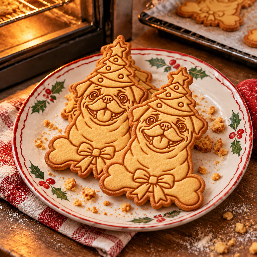 Custom Photo Dog Christmas Custom Shaped Cookie Stamp Gift For Dog Lover HA75 57008