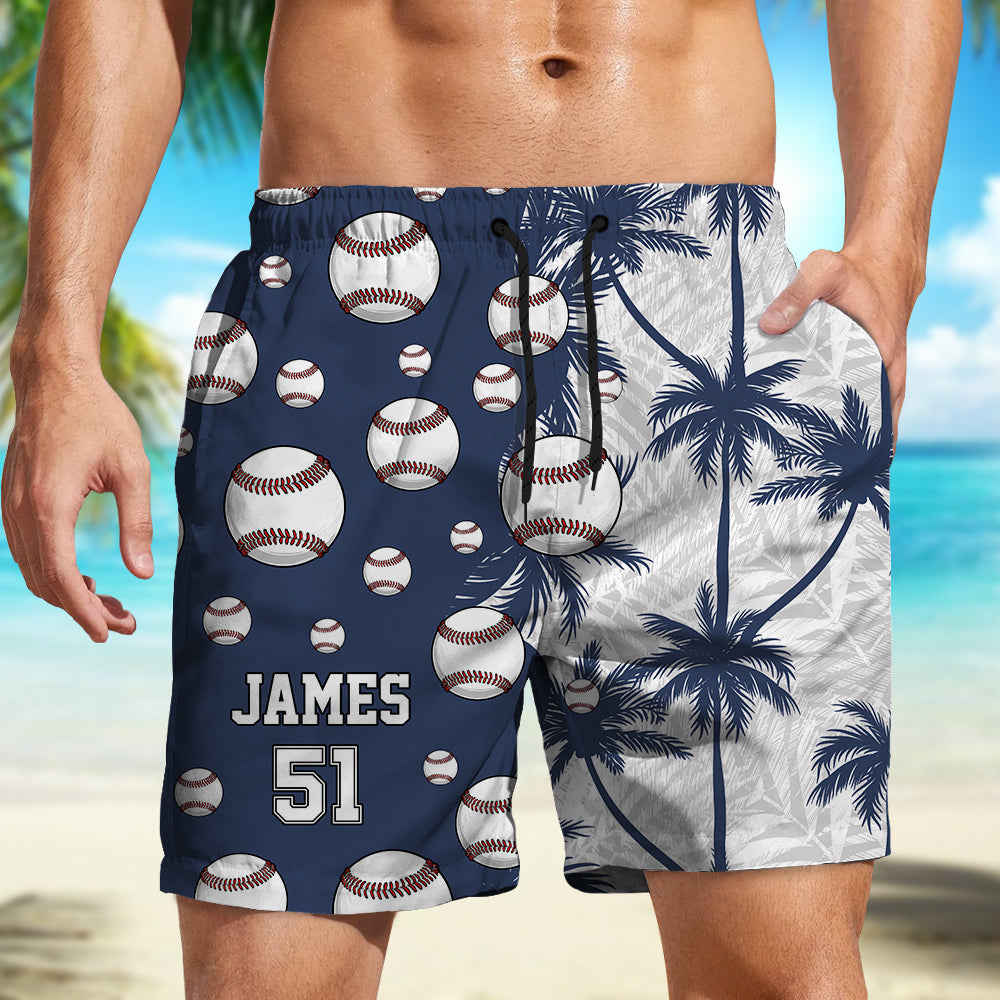 Personalized Name Tropical Summer Beach Short For Sport Lovers LM32 893681