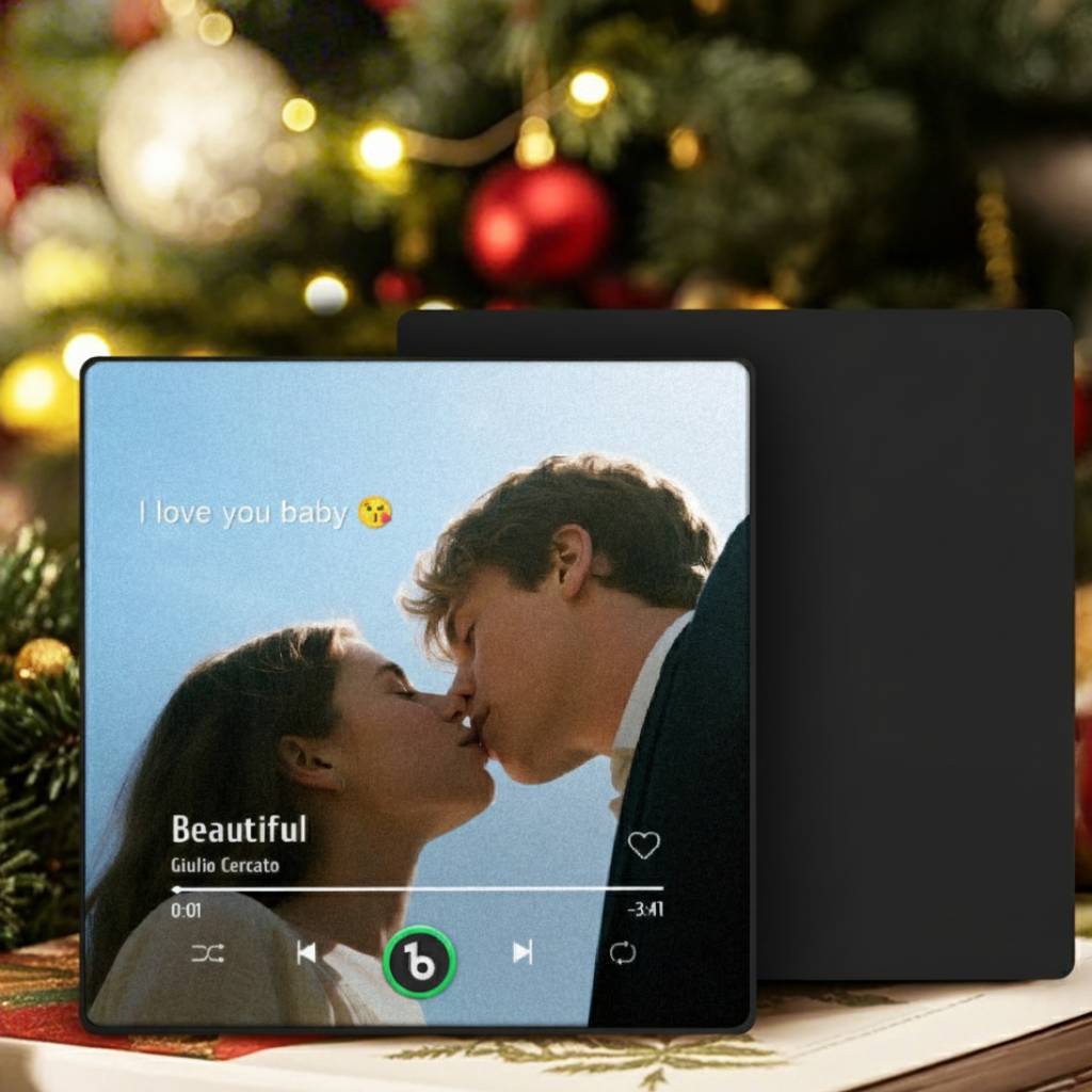 Custom Photo Fridge Magnet - Personalized Spotify Plaque Song, Keepsake Gift, Christmas Gift for Lover LM32 897485