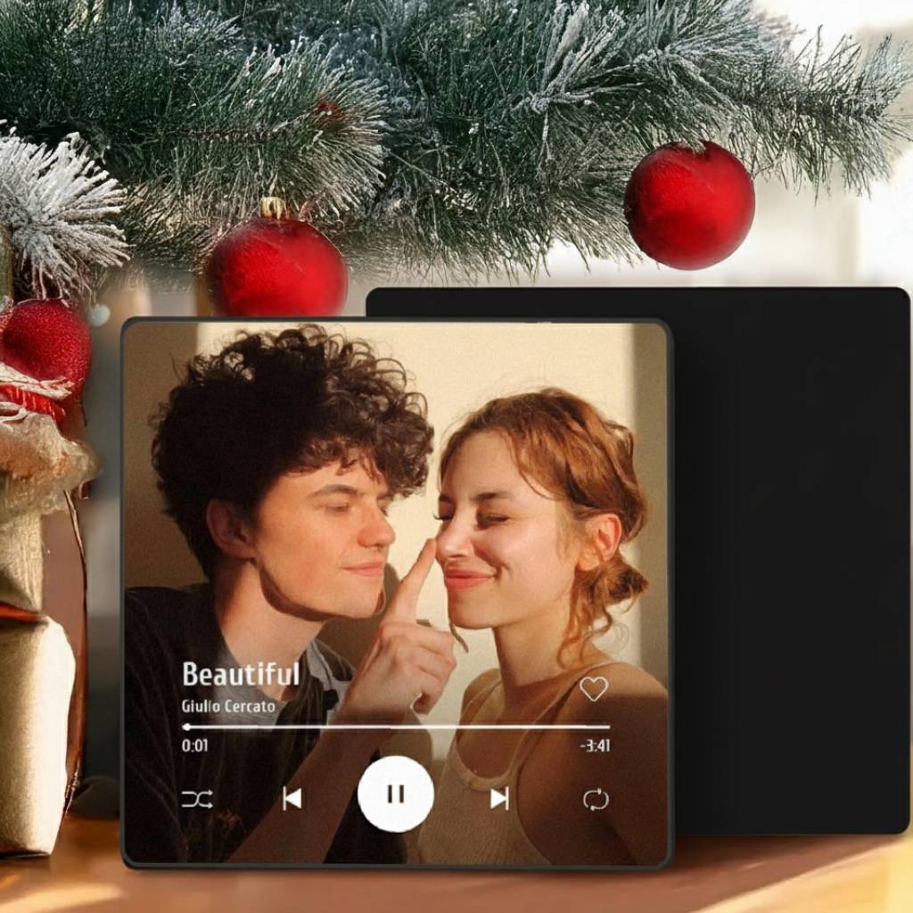 Custom Photo Fridge Magnet - Personalized Spotify Plaque Song, Keepsake Gift, Christmas Gift for Lover LM32 897485