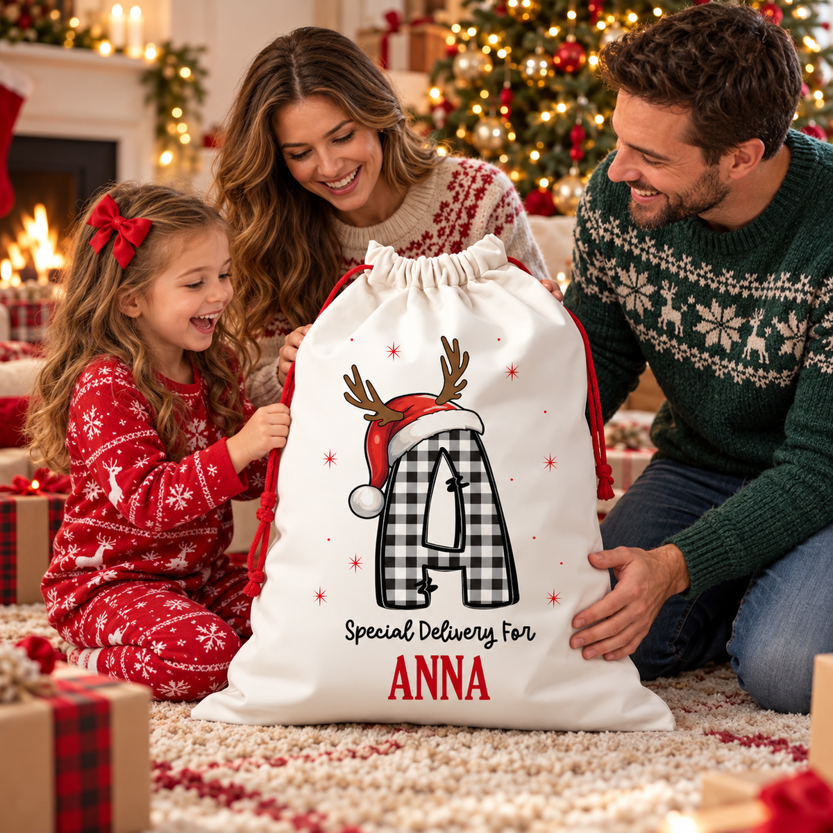 Personalized Custom Name Christmas Sack For Family TH10 171359