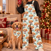 Custom Dog Cat Face Gingham Pattern Overall Jumpsuit For Dog Cat Lovers CH07 180812