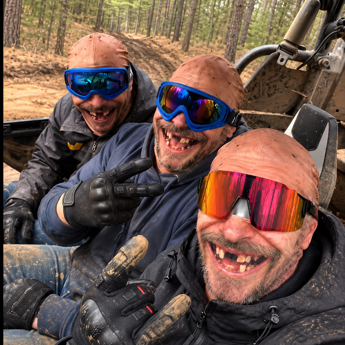 Funny Old Man Face 3D Ski Mask, 3D Novelty Off-Road Riding Mask CH07 180924