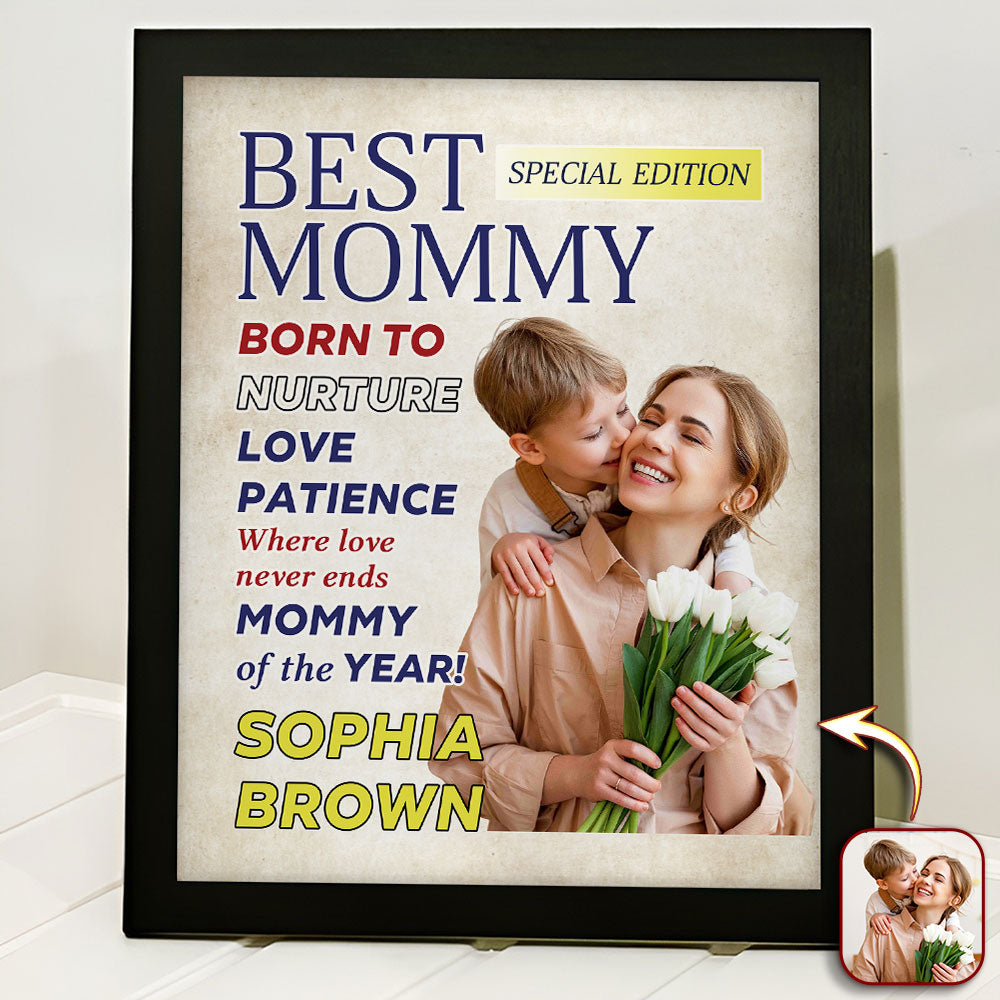 Custom Photo Best Mom Of The Year Endless Love Magazine Picture Frame LM32 897925