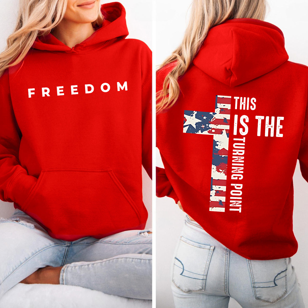 Charlie Kirk Freedom This is The Turning Point Front & Back Shirt HA75 897916