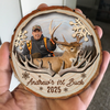 Custom Hunting Photo Wood Slice Christmas Ornament Christmas Tree Decoration TH10 896685