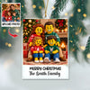 Custom Lego Family Photo Merry Christmas Acrylic Ornament CH07 180710