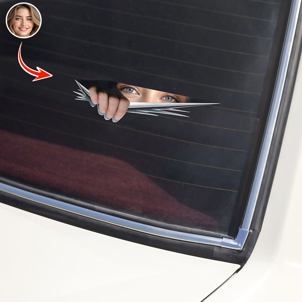 Custom Eyes Photo On Car Window Decal Sticker TH10 898515