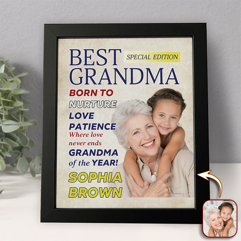 Custom Photo Best Mom Of The Year Endless Love Magazine Picture Frame LM32 897925