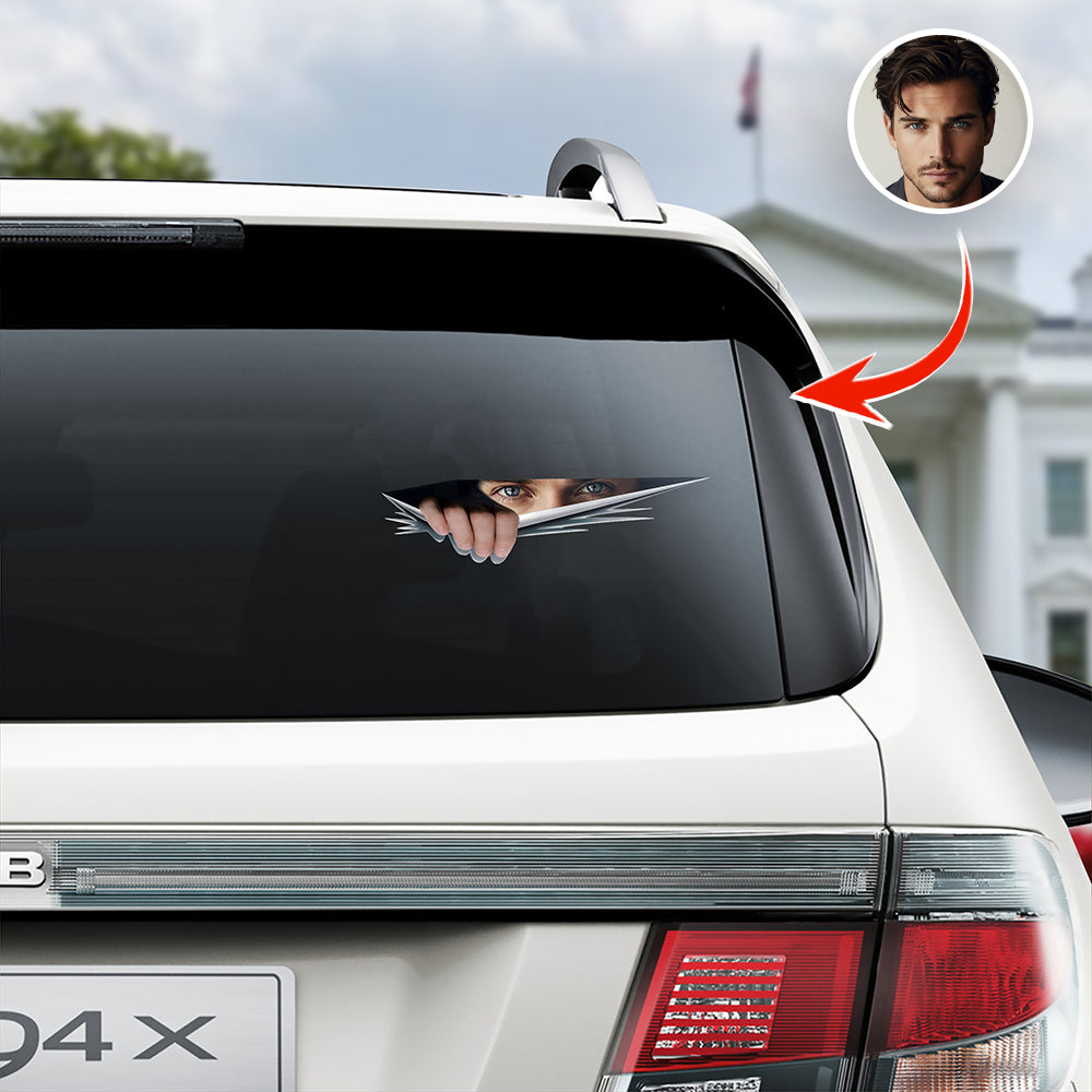 Custom Eyes Photo On Car Window Decal Sticker TH10 898515