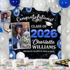 Custom Photo Congratulations Class of 2026 Backdrop Graduation Party Decor CH07 910826