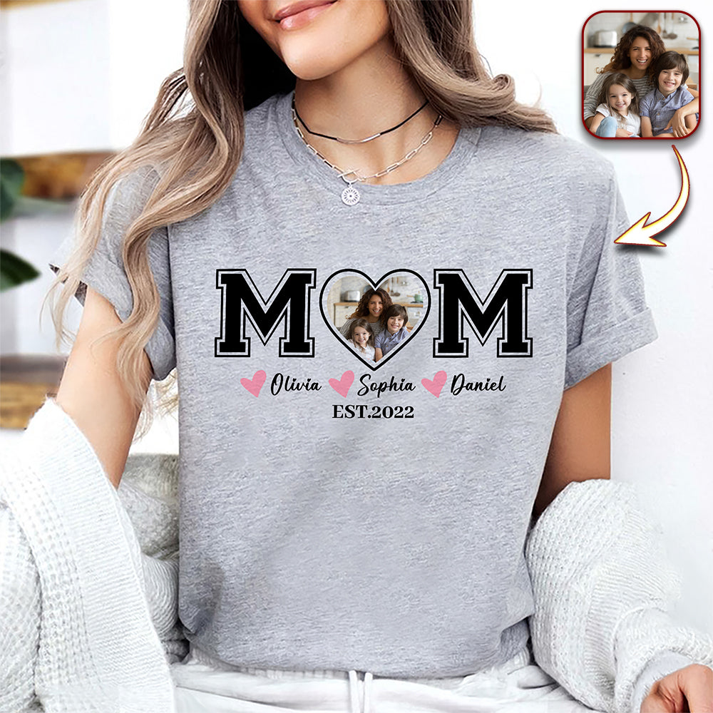 Custom Kid Name Personalized White Shirt For Mom, Mother Day Gift CH07 910846
