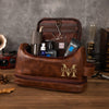 Personalized Men's Leather Toiletry Bag Birthday, Christmas, Anniversary Gift for Him CH07 896692