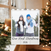 Custom Photo Our First Christmas Building Blocks Ornament TH10 171201