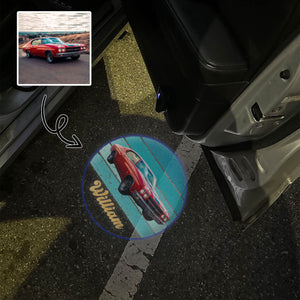 Custom Vintage Retro Car Photo Car Door Projector Light CH07 896424