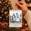 Custom Photo Our First Christmas Building Blocks Ornament TH10 171201