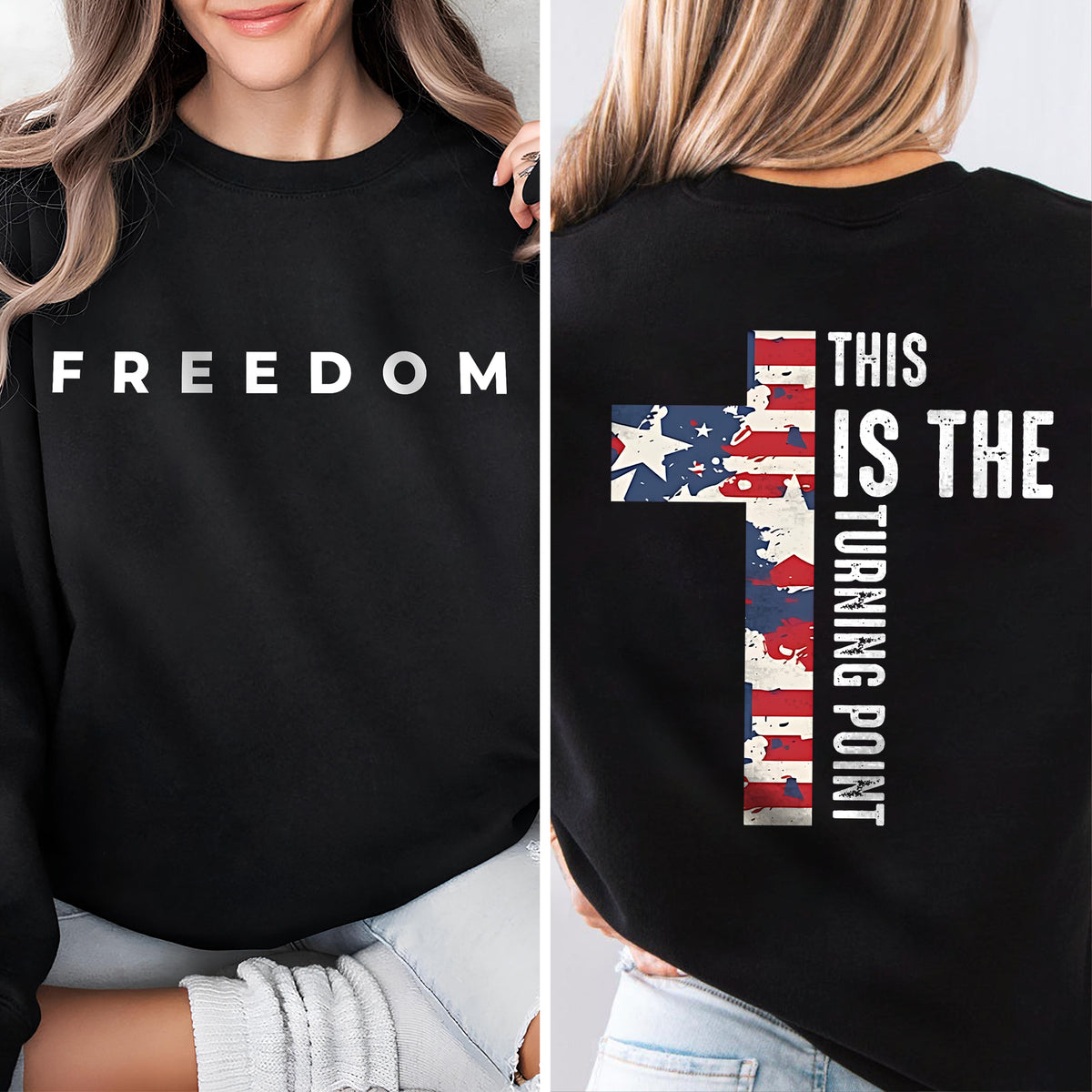 Charlie Kirk Freedom This is The Turning Point Front & Back Shirt HA75 897916