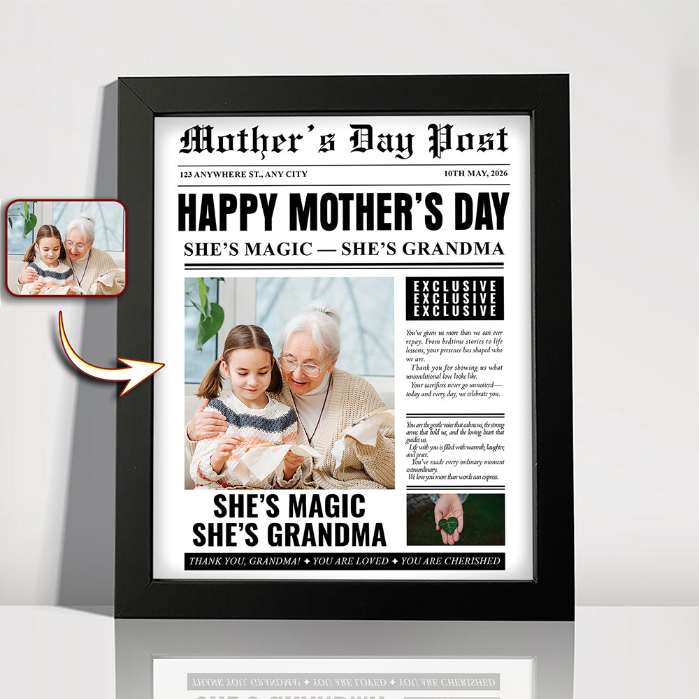 Custom Photo She's Magic She's Mom Picture Frame Mother's Day Gift HA75 920682