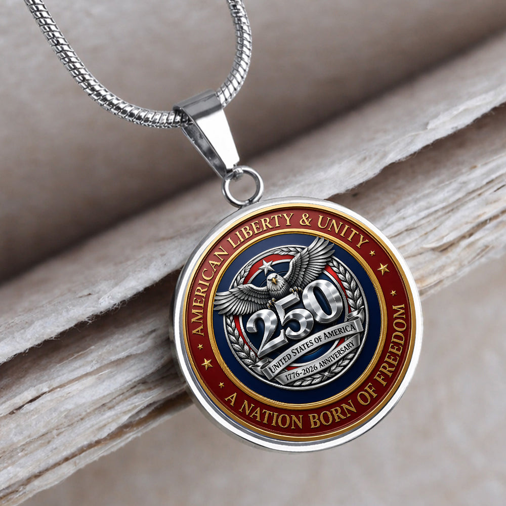 American 250 - A Nation Born Of Freedom Circle Necklace TH10 169457
