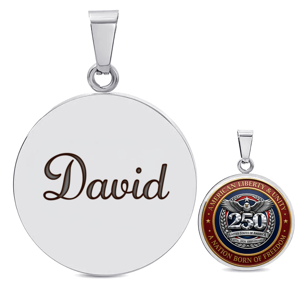 American 250 - A Nation Born Of Freedom Circle Necklace TH10 169457