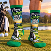 Personalized Lucky Golf Socks, Custom Name Golf Socks Gift for Golfers & Golf Lovers CH07 180850