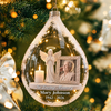 Personalized Dad Mom Memorial Photo Christmas Acrylic Ornament In Loving Memory Keepsake Gift CH07 180986