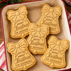 Personalized Christmas Bell Cookie Cutter and Stamp, Personalized Holiday Baking Gift CH07 181148