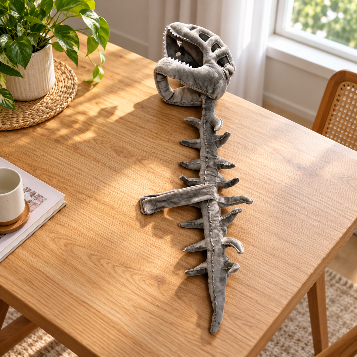 Dinosaur Skeleton Pet Costume - Halloween Outfit for Cats & Dogs HO82 903818
