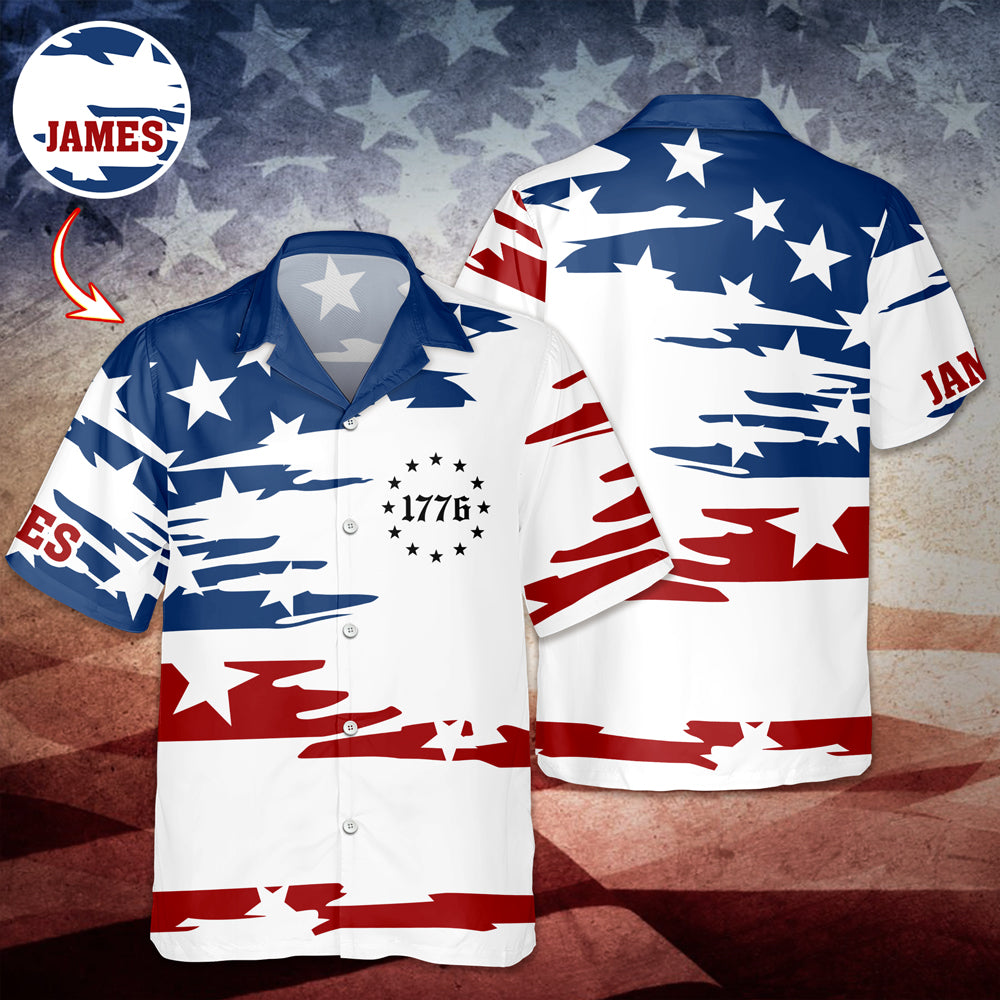 Personalized American 1776 Hawaii Shirt, 4th of July American, Independence Day Gift HO82 901532