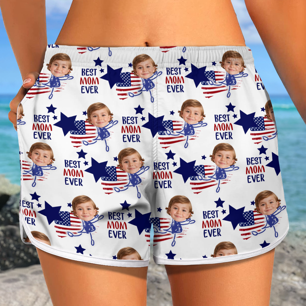 Custom Photo Best Mom Ever Women's Beach Short For Summer TH10 892899