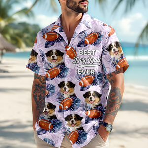Custom Dog Cat Photo Best Dog Dad Ever Hawaiian Shirt Summer Gift CH07 896060