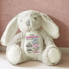 Custom Photo To My Daughter Granddaughter Bunny Plush Gift From Mom Grandma CH07 895302