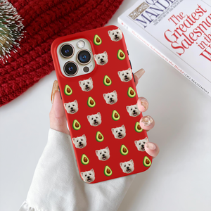 Custom Pet Face Photo With Icon Phone Case Gift For Dog And Cat Lover LM32 895331