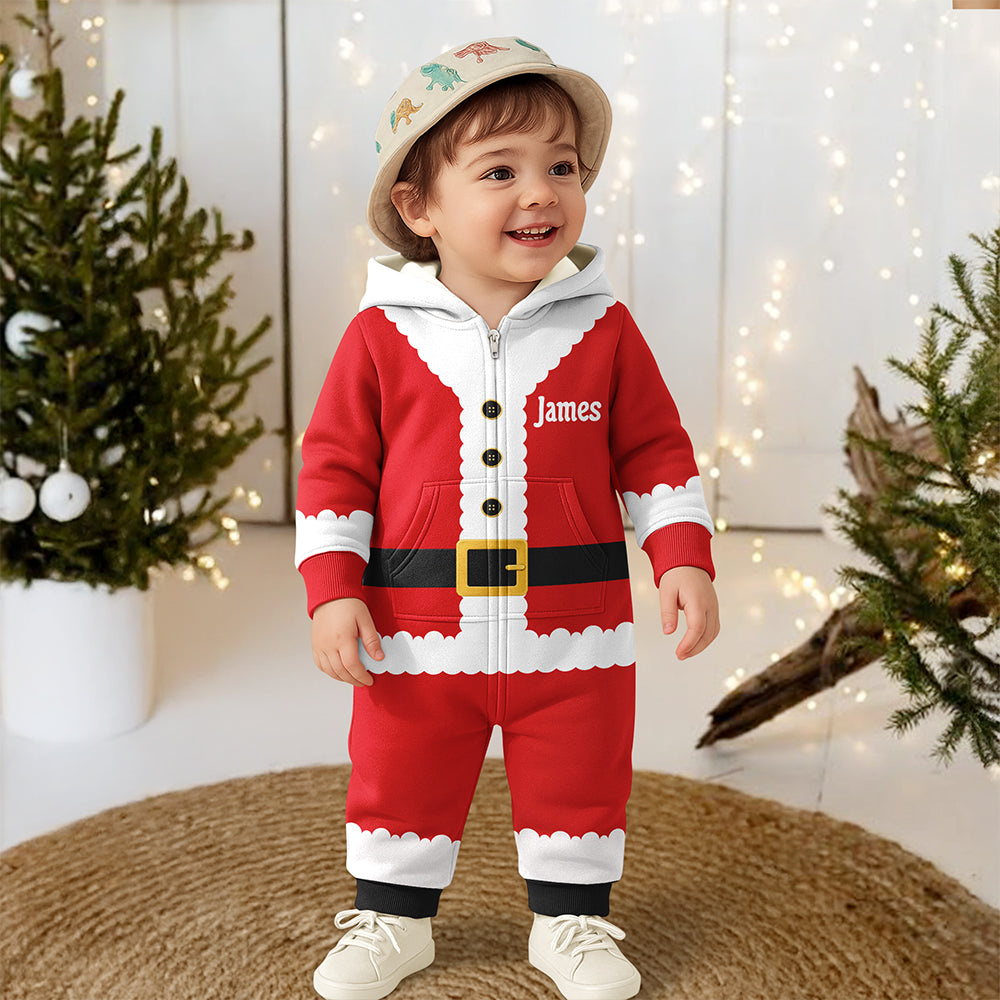 Personalized Santa Claus Family Onesie Pajamas, Matching Holiday, Family Gifts HA75 919344
