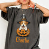Custom Dog Breeds Halloween Dog Confort Cute Dog Witch Pumpkin Puppy Shirt CH07 180174