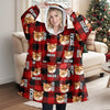 Custom Photo Name Cat Hoodie Blanket For Dog Lovers HA75 898372