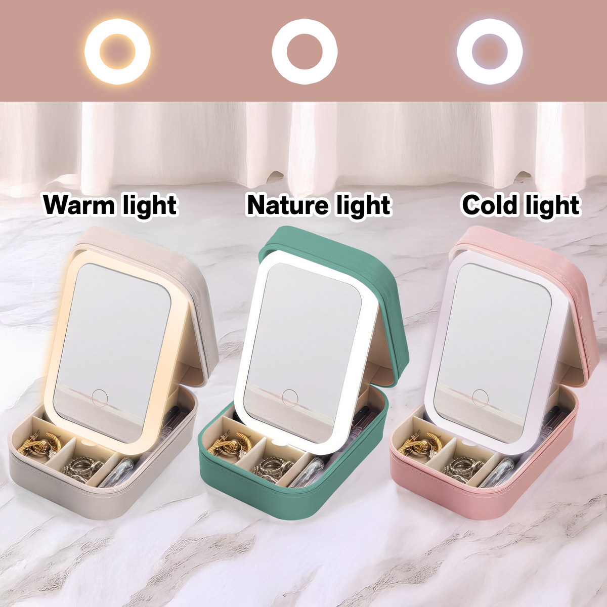 Personalized Every Child is a Wildflower in Mom’s Garden of Love Makeup Box With LED LM32 893303