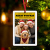 Custom Photo Merry Woofmas Wood Ornament - Gift For Dog Lovers HO82 903362