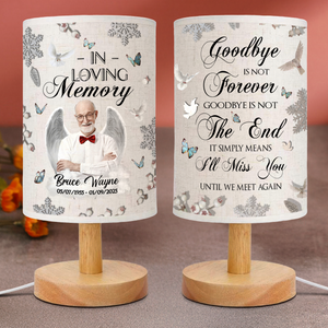 Custom Photo Forever In Our Hearts Memorial Fabric Lamp TH10 892855