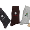 Custom Name Snowflake Christmas Embroidered Socks CH07 180876