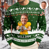 Custom Photo American Football Player Ugly Sweater Christmas Gift For Football Lovers CH07 899672