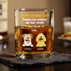 Happy Father's Day, Thank For Picking Up Our Poop Print Rock Glass Personalized Gift HO82 893712