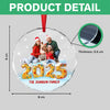Custom Photo Our Kind Of Merry Family Glass Ornament Gift For Christmas CH07 899986