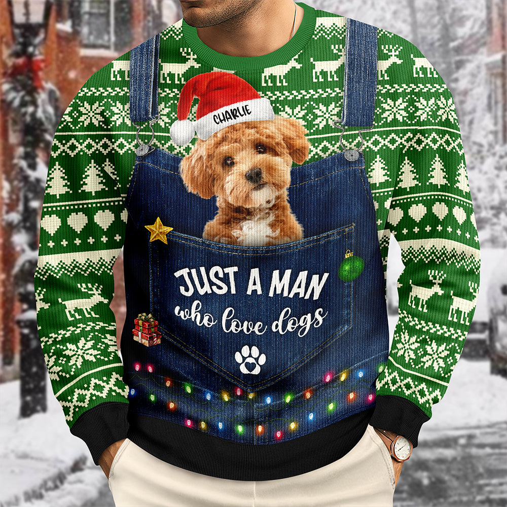 Custom Photo Just A Girl Who Love Dogs Cats Ugly Sweater CH07 899358