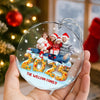 Custom Photo Our Kind Of Merry Family Glass Ornament Gift For Christmas CH07 899986