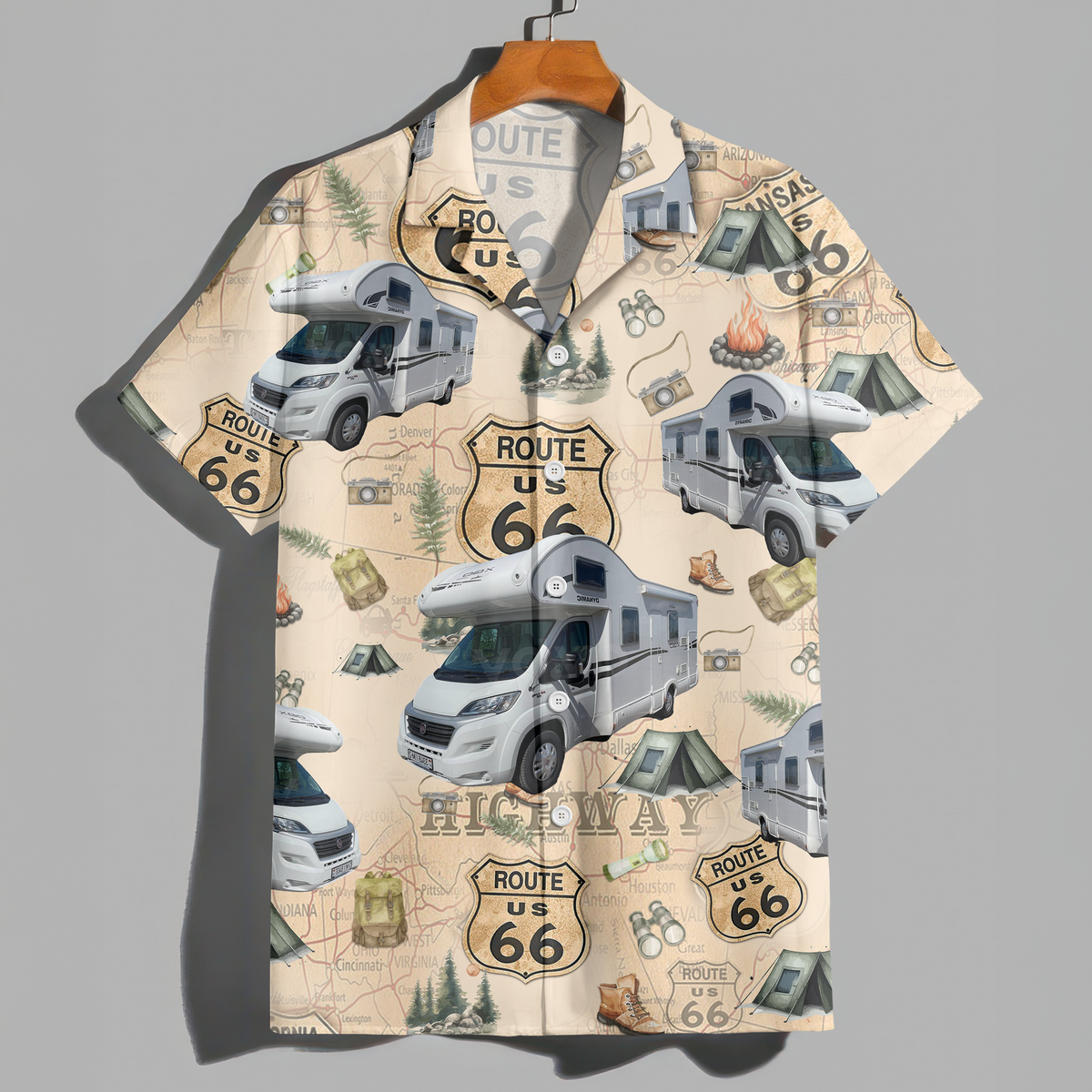 Custom Camping Car Photo Hawaiian Shirt TH10 892737