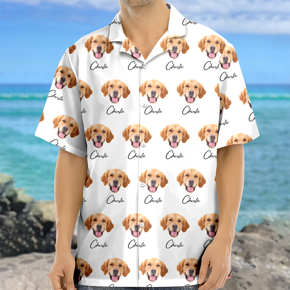 Custom Pet Portrait Hawaii Shirt Gift For Pet Lovers CH07 911012