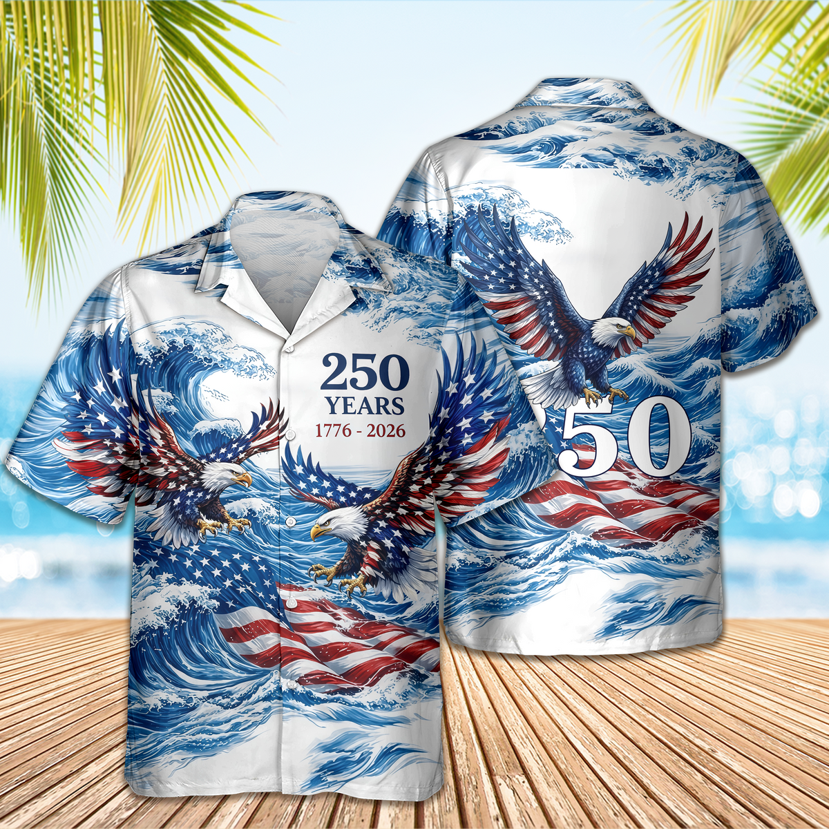 America’s 250th Anniversary Hawaiian Shirt CH07 895578